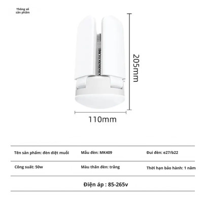 Đèn LED Diệt Muỗi Kachi MK409 – Chiếu Sáng Hiệu Quả, Bảo Vệ Gia Đình Mỗi Ngày - hàng chính hãng