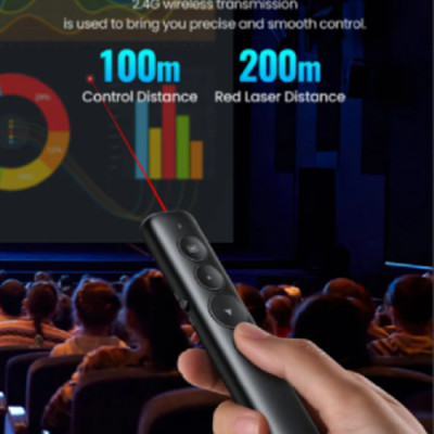 Bút trình chiếu Laser không dây Ugreen 50654 (Led đỏ) - Hàng chính hãng