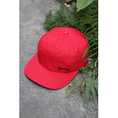 Nón kết dù/mũ lưỡi trai vải gió cho nữ màu đỏ ngọt ngào - siêu sang trọng - nón được may 2 lớp vải cao cấp phối da bò thật - ZCAP022- nón kết phụ kiện nữ không thể thiếu cho các chị em 