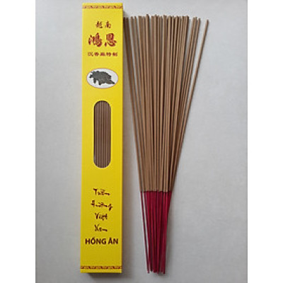Nhang Trầm Hương Hồng Ân có tăm 40cm 100cây