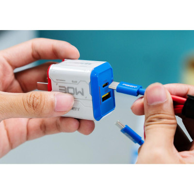 Sạc Nhanh Pisen Quick - Gundam Gamer G1 PD30W GaNUltra 1C1A - Pisen CC1000