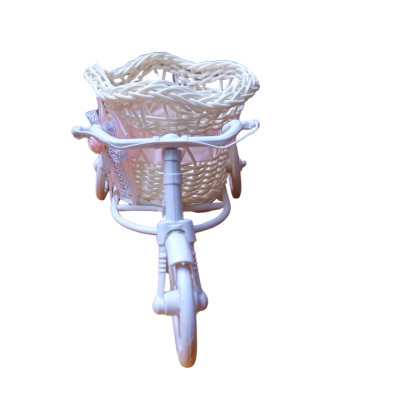 Xe Đạp Ba Bánh Đựng Hoa Trang Trí Bàn Kích thước dài 08cm cao 04cm