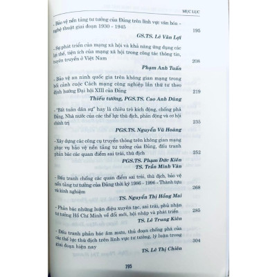 Sách - Bảo Vệ Nền Tảng Tư Tưởng Của Đảng, Đấu Tranh Phản Bác Các Quan Điểm Sai Trái, Thù Địch Trong Tình Hình Mới - NXB Chính Trị Quốc Gia
