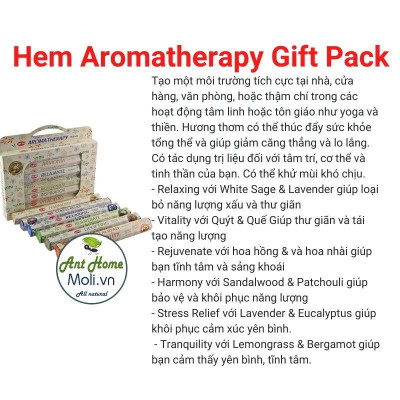 Bộ sưu tập nhang HEM - RAJ thư giãn và chữa lành (HEM Aroma Therapy-Liệu pháp hương thơm )