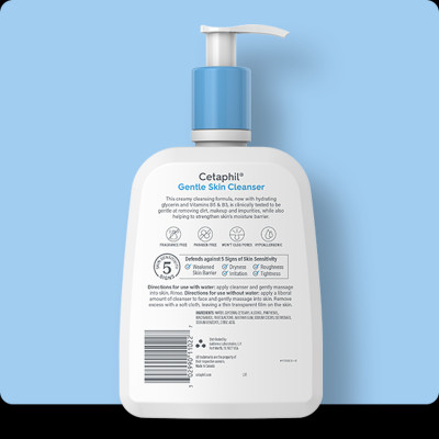 Sữa Rửa Mặt Cetaphil Gentle Skin Cleaner (500ml) + Tặng kèm khẩu trang vải