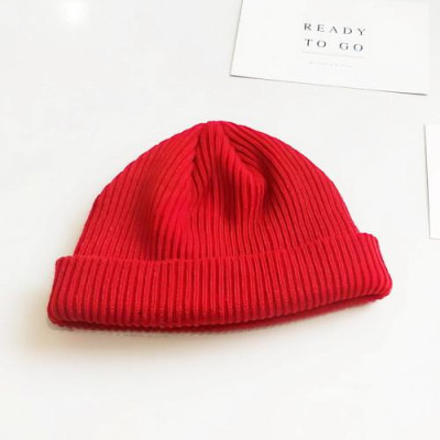 Mũ len trùm đầu phong cách Hip Hop NL17, Nón len trơn phong cách Hàn Quốc dành cho cả nam và nữ - Màu đỏ