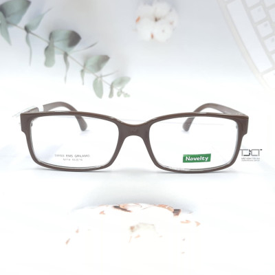 GỌNG KÍNH CẬN NAM NỮ, PHOM CHỮ NHẬT CHÍNH HÃNG NOVELTY N114