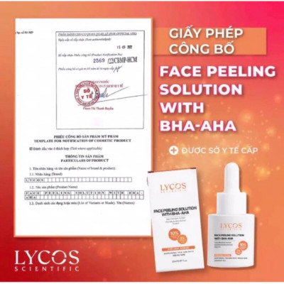 Combo 3 - Sáng Da Mờ Nám Lycos : Tinh chất Peel Da Lycos + Kem Nám Đêm Lycos + Dưỡng ẩm Lycos