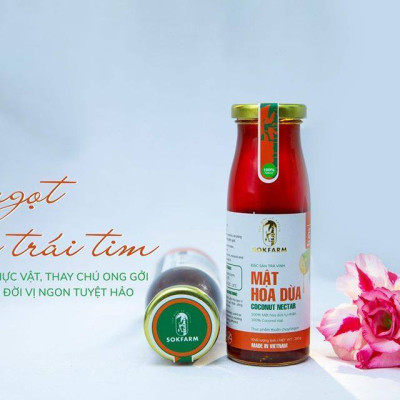 Mật hoa dừa Sokfarm - Vị ngon ngọt, An toàn cho trẻ nhỏ, bổ sung nhiều năng lượng