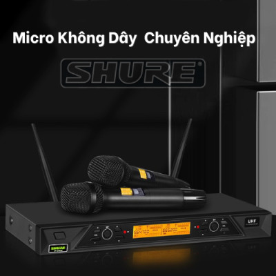 Micro Không Dây SHURE UR27 PLUS- Tần Số UHF - Chống Hú Tốt - Nhẹ Hơi - Chất Âm Hay - Hàng Chính Hãng