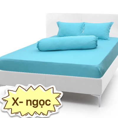 Bộ Drap gối Thun Hàn Quốc 4 món { drap và 3 áo gối}