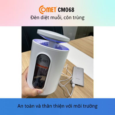 Đèn diệt muỗi đa năng 3 trong 1 Quạt-Lưới điện-Tia cực tím Comet CM068 – Hàng chính hãng