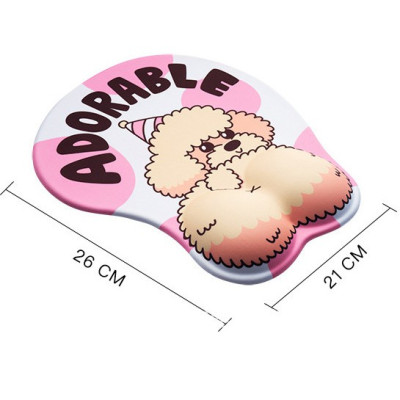 Miếng Lót Chuột Có Đệm 3D Mouse Pad Shin Áo Đỏ – Hàng Nhập Khẩu