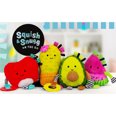 Móc Treo Nhồi Bông Quả Táo - Squish And Snugg On The Go Apple