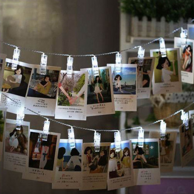 Dây đèn treo ảnh V.2 - Đèn màu trắng