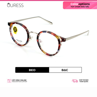 Gọng kính nhựa phối càng hợp kim siêu nhẹ siêu bền hợp thời trang Ouress 9278