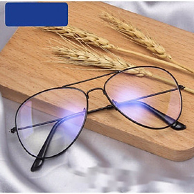 Kính Nam Nữ Thời Trang Dáng Chuồn Phi Công Đi Đường - Tặng Phụ kiện Bao da + Khăn lau cao cấp (ĐEN)