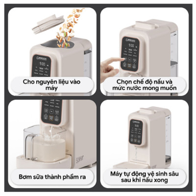 Máy Làm Sữa Hạt Tự Động 2GOOD SONA I8 (1,2 Lít) - Tự Động Nấu, Tự Động Vệ Sinh, Khử Sạch Vi Khuẩn Và Mùi Thực Phẩm- Hàng Chính Hãng
