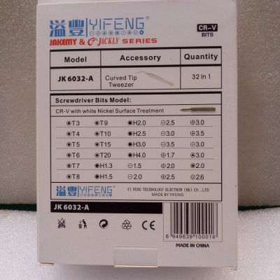 Bộ Vít đa năng 6032-A loại tốt - giúp bạn dễ sửa chữa máy vi tính, laptop, điện thoại di động, và các đồ điện tử - Hàng chính hãng