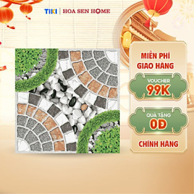 Gạch sân vườn bán sứ LUSTILE VNRHY0500500005 bề mặt sugar, độ hút nước thấp, kích thước 500mmx500mm, thùng 6 viên - Hàng chính hãng