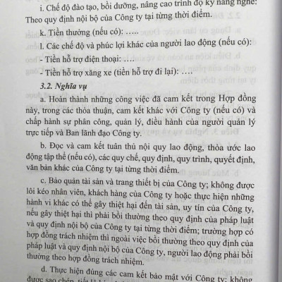 Hợp Đồng Trong Lĩnh Vực Lao Động 