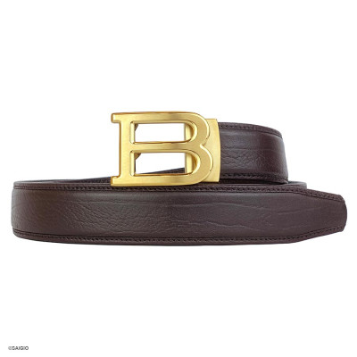 Dây Lưng Nam Da Bò Cao Cấp Bản 35mm, Khóa Tự Động Tiện Dụng - Bền Bỉ. Mẫu Dây Phù Hợp Với Quần Tây, Mang Đến Cho Bạn Phong Cách Lịch Lãm Và Sang Trọng - Hàng Chính Hãng SAIGIO