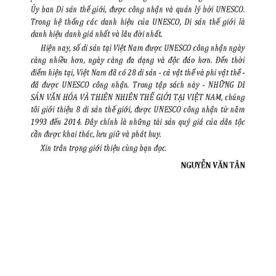 Những Di Sản Văn Hoá Vật Thể Và Thiên Nhiên Thế Giới Tại Việt Nam (Tái bản 2025)