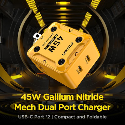 Sạc Nhanh Pisen Quick - Mecha 45W GaNUltra 2C