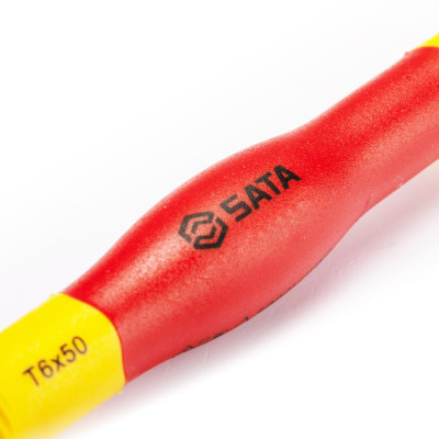 Tua vít nhỏ chính xác T6 * 50mm cách điện 1000V VDE SATA 63901