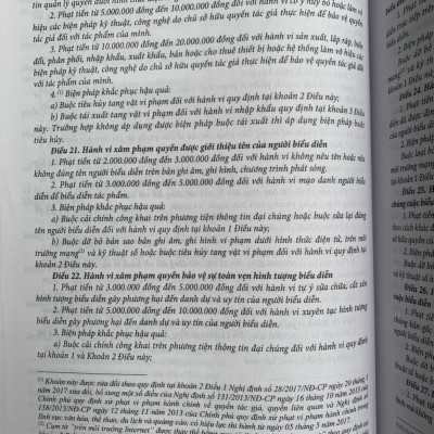 Chỉ dẫn tra cứu và áp dụng pháp luật về xử lý vi phạm hành chính  (được sửa đổi, bổ sung năm 2020) - Quyển 2