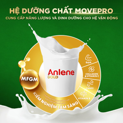 Sữa Bột Anlene Gold Hương Vanilla (Hộp giấy 1200g)