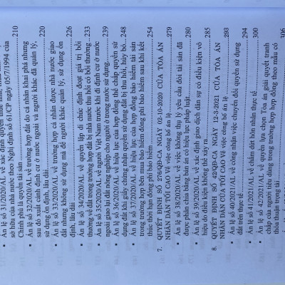 Hệ Thống 70 Án Lệ Và Các Giải Đáp Vướng Mắc Trong Nghiệp Vụ Xét Xử Của Tòa Án Nhân Dân Tối Cao Từ Năm 2016 Đến Nay