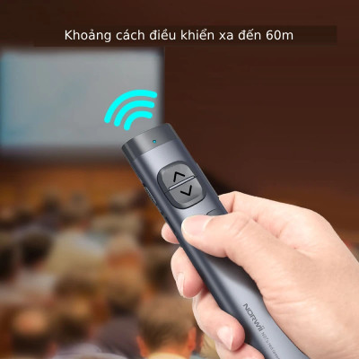 Bút trình chiếu NORWii N97S kĩ thuật số LASER màu Xanh/Đỏ chuyên dùng cho màn hình LED/TV và màn chiếu.  Hàng Chính Hãng.