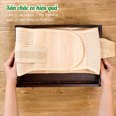 Bộ đánh tan mỡ bụng lâu năm Wonmom ( 1 Gel gừng giảm eo + 1 Gen nịt bụng )