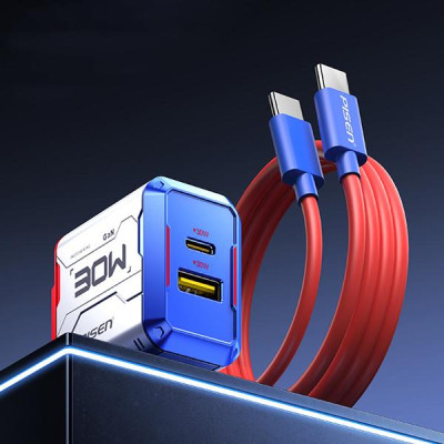 Sạc Nhanh Pisen Quick - Gundam Gamer G1 PD30W GaNUltra 1C1A - Pisen CC1000