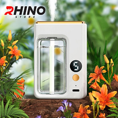 Máy phun sương tinh dầu Rhino H601 tạo ẩm 5 chế độ, tích điện, nhỏ gọn, dán tường - Hàng chính hãng