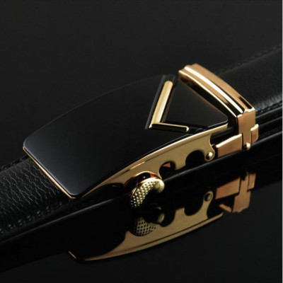 Thắt lưng da bò nam AT Leather P125 - Đen (3.6cm x 120cm)