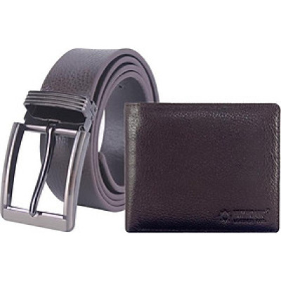 Bộ Ví & Thắt Lưng Nam Đầu Kim Huy Hoàng HT2115-HT4109 (23 x 11,5 cm) - Nâu