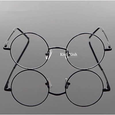 Gọng Kính Mắt Tròn Kim Loại Phong Cách Cổ Điển - Đường kính 43