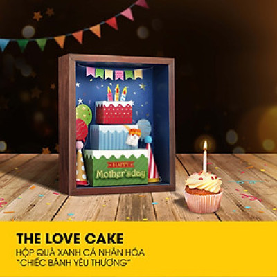 Hộp quà tặng sinh nhật - Chiếc bánh yêu thương - Hộp quà sinh nhật cao cấp tặng bạn bè, người thân