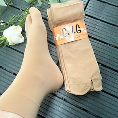 Set 5 đôi vớ da nữ xỏ ngón loại dày có gai chống trượt loại dài