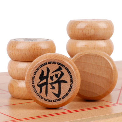 Bộ Cờ Tướng Gỗ + Bàn Cờ Tướng 40*35cm, Cờ Tướng Gỗ Có Bàn Là Hộp Đựng Chính Hãng