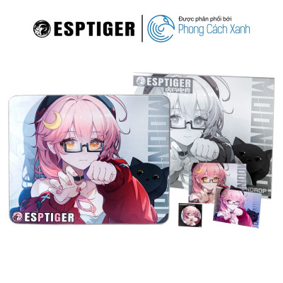Lót chuột vải ESPTiger Neon V2 - Moondrop Edition Gaming Mousepad - Hàng Chính Hãng