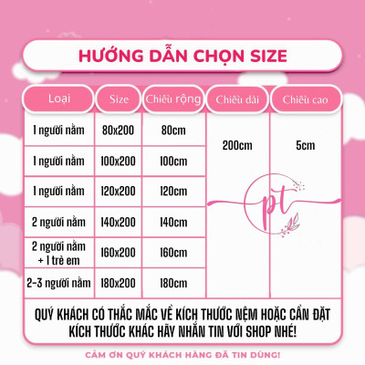Nệm Gòn Japan Cao Cấp Gấp 3 Dày 5cm Đủ Size ( Giao Màu Ngẫu Nhiên )