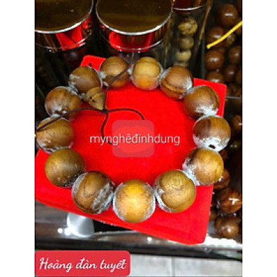 Vòng đeo tay 16ly  bằng gỗ hoàng đàn tuyết lạng sơn +hộp đựng Vòng  gỗ hương đẹp long lanh 