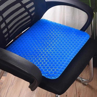 Chống đau mỏi Đệm ngồi lót mông 3D Silicon thoáng khí cấu trúc tổ ong - dáng mới đệm rộng Ô tô