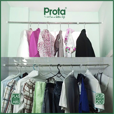 [CHÍNH HÃNG] Prota Thanh treo tường inox đa năng không cần khoan tường ống 19mm - Cam kết 1 đổi 1