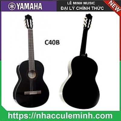 Đàn Guitar Classic Yamaha C40 đen ( Chính hãng bảo hành toàn quốc)