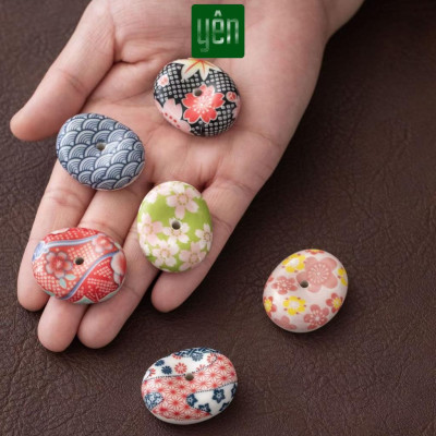 Đế Cắm Nhang Thảo Mộc Bằng Gốm Sứ Yên Tối Giản Dùng Thiền, Yoga Dâng Hương Trang Trí Thư Giãn