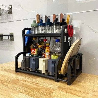 Kệ Đựng Gia Vị Nhà Bếp Chữ B, Kệ Đựng Đồ Dùng Nhà Bếp, kệ gia vị 2 tầng tiện ích